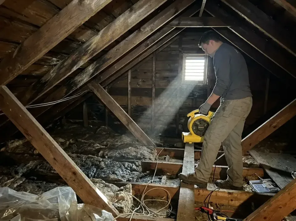 attic-water-damage-drying-proc-007 — frequently asked questions, Emergency Water Extraction & 24/7 Flood Response in Dardane…